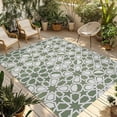 thumbnail image 1 of Sage Green Outdoor Rug for Patio/Deck/Porch, Non-Slip Large Area Rug 6 x 9 Ft, Retro Abstract Morocco Geometric Texture Indoor Outdoor Rugs Washable Area Rugs, Reversible Camping Rug Carpet Runner, 1 of 8