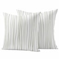 thumbnail image 1 of Sage Green Outdoor Waterproof Pillow Covers, Abstract Lines Gradient Minimalist Modern Decorative Square Throw Pillowcase Sofa Cushion Sham for Patio/Couch/Chair, 16"x16" 2 Pack, 1 of 8