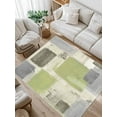 thumbnail image 1 of Sage Green Paint Area Rug for Bedroom 2.7x5 Ft Abstract Mottled Classic Art Super Soft fuzzy Throw Rug Non-Slip Fluffy Plush Indoor Floor Carpet for Living Room Nursery Home Decor, 1 of 8