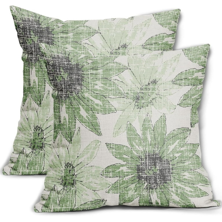 Set Of 2 Square Sunflower Throw Pillow Covers Set Of 2 Square Sunflower Throw Pillow Covers