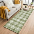 thumbnail image 1 of Sage Green Plaid Kitchen Runner Rug 2x6 Washable Runners for Hallway Non Slip Modern Art Checkered Farmhouse Large Area Rug Indoor Floor Carpet for Bathroom Laundry Entryway Bedroom Living Room, 1 of 8
