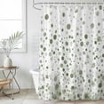 thumbnail image 1 of Sage Green Polka Dot Waterproof Fabric Shower Curtain,Modern Art Abstract Watercolor Dot Waterproof Fabric Shower Curtain for Bathroom Curtains Bathtubs Shower Curtains with 12 Hooks Standard 66x72, 1 of 8