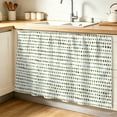 thumbnail image 1 of Sage Green Polka Dots Cabinet Curtain 28"W x 51"L, Modern Abstract Art Aesthetics Dust-Proof Privacy Curtain for Closet Shelves Self Adhesive, Sink Skirt for Bathroom Vanity Kitchen Laundry Room, 1 of 9