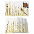 thumbnail image 1 of Sage Green Polka Dots Placemats Set of 6, Yellow Watercolor Abstract Art Placemats for Dining Table, Place Mats for Kitchen Tabletop, Waterproof Wipeable Dining Table Mats Set, 1 of 9