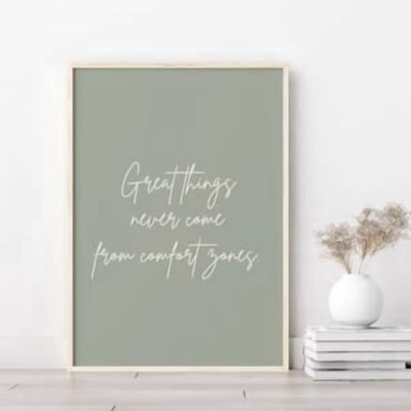 Sage Green Positive Quote Poster, Poster Home Decor, Poster Only