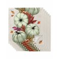 thumbnail image 1 of Sage Green Pumpkins Fall Cloth Napkins Set of 6 Reusable Dinner Napkins, Thanksgiving Botanical Beige Cocktail Napkin Washable Table Napkins for Wedding/Holiday Party/Baby Shower 20"x20", 1 of 7