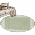 thumbnail image 1 of Sage Green Retro Greek Key Large Area Rugs for Bedroom Living Room, Soft Non Slip Carpet Bedside Rug, Geometric Greece Ancient Rustic Round Floor Cover Kitchen Accent Rug 4' for Dining Room/Office, 1 of 9