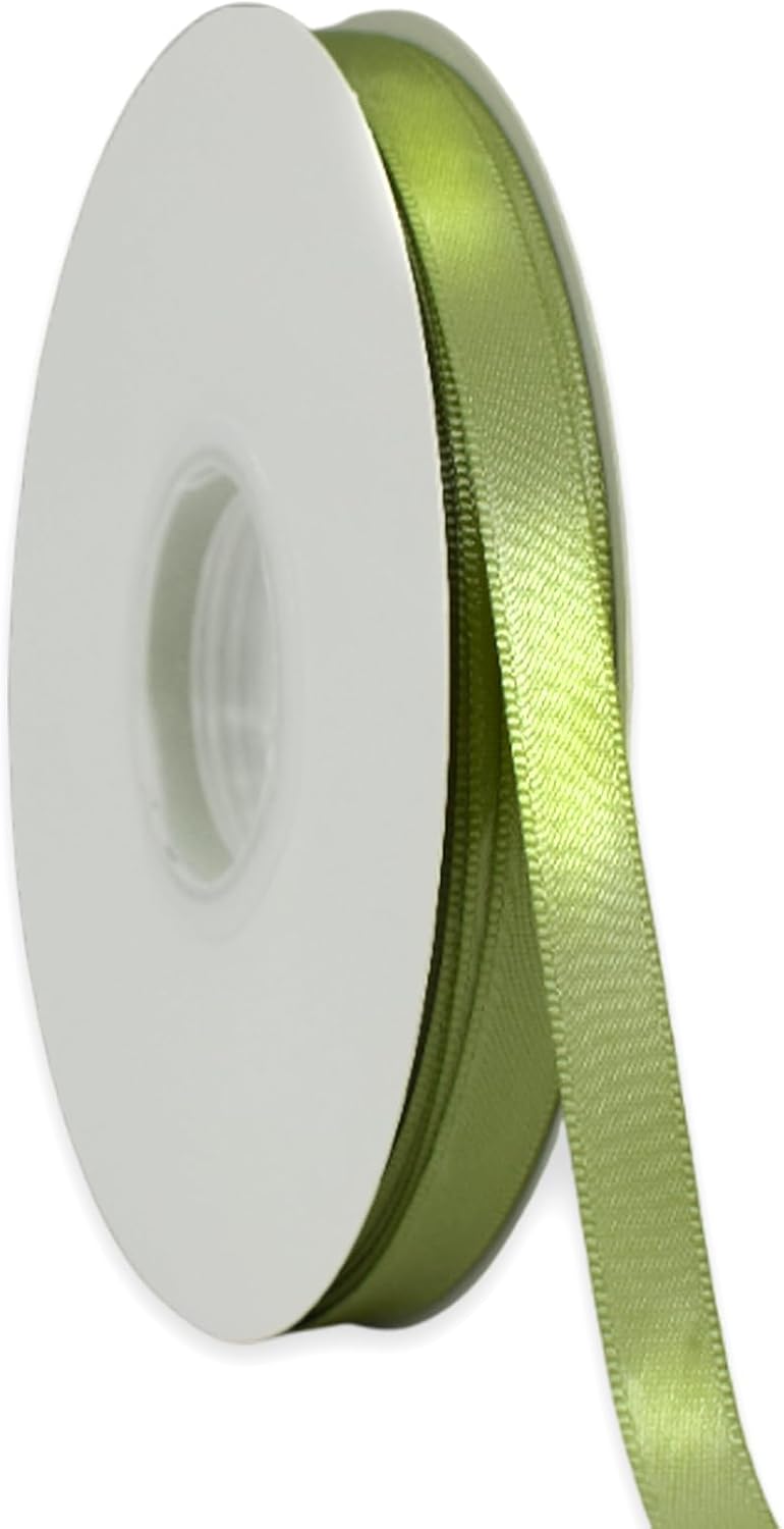 Sage Ribbon Sage Green Ribbon 3/8 Inch x 50 Yards Satin Ribbon Continuous, Single ...