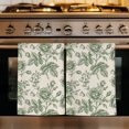 thumbnail image 1 of Sage Green Rose Kitchen Towels Set of 4, Farmhouse Vintage Botanical Floral Burlap Absorbent Dish Towels for Kitchen, Microfiber Hand Towel, Quick Drying Tea Towel for Cleaning Decorative Dishcloths, 1 of 7