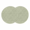 thumbnail image 1 of Sage Green Round 13 Inch Placemats Set of 2, Modern Abstract Art Farmhouse HeatResistant Non Slip Place Mats for Dining Table, Wipeable Braided Kitchen Table Mats for Housewarming, 1 of 9