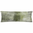 thumbnail image 1 of Sage Green Satin Pillowcase for Hair and Skin with Zipper, Soft Breathable Cooling Silk Pillow Cases, Retro Oil Painting Modern Abstract Art Aesthetics Body Pillow Covers Bed Pillows 20"x54", 1 of 6