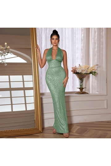 Green Sequin Dresses