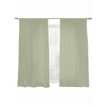 thumbnail image 1 of Sage Green Sheer Curtains 2 Panels Set Solid Color Sheer Window Curtains Light Filtering Rod Pocket Voile Drapes for Bedroom Living Room 52"X72", 1 of 9