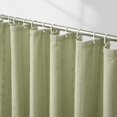 thumbnail image 1 of Sage Green Shower Curtain Boho, 72 x 72 Cotton Blend Waffle Weave Stripe Textured Heavy Duty, Fabric Shower Curtain for Bathroom, Hotel, Washable, 1 of 18