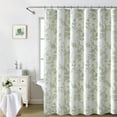 thumbnail image 1 of Psoiuetr Sage Green Shower Curtain Cotton Floral Cottagecore Shower Curtain for Bathroom 72" W x 72" L, 1 of 7