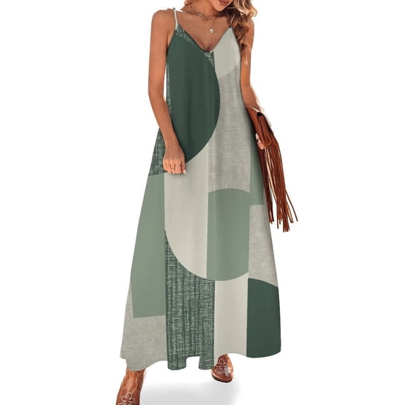 Sage Green Sleeveless Dress Loose Women's Dress Dresses Luxury Evening Dresses