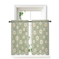 thumbnail image 1 of Sage Green Spring Floral Curtains 45 Inch Length,Sheer Curtains for Bedroom Living Room Window Daisy Flowers Elegant Farmhouse Art Short Kitchen Curtains Drapes for Small Half Window 42"x45" 2 Panels, 1 of 7