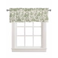 thumbnail image 1 of Sage Green Spring Floral Kitchen Valances for Windows Farmhouse Linen Window Valance Curtain for Living Room Window Treatment Retro Summer Botanical Farmhouse Valance Rod Pocket Topper, 42 x 12 Inch, 1 of 6