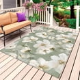 thumbnail image 1 of Sage Green Spring Floral Outdoor Rug for Patio/Deck/Porch, Non-Slip Large Area Rug 4 x 6 Ft, Summer Botanical Flower Indoor Outdoor Rugs Washable Area Rugs, Reversible Camping Rug Carpet Runner, 1 of 8