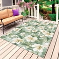 thumbnail image 1 of Sage Green Spring Floral Outdoor Rug for Patio/Deck/Porch, Non-Slip Large Area Rug 5 x 7 Ft, Summer Botanical Farmhouse Indoor Outdoor Rugs Washable Area Rugs, Reversible Camping Rug Carpet Runner, 1 of 8