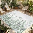 thumbnail image 1 of Sage Green Spring Floral Outdoor Rug for Patio/Deck/Porch, Non-Slip Large Area Rug 6 x 9 Ft, Watercolor Elegant Pastoral Flowers Indoor Outdoor Rugs Washable Area Rugs, Camping Rug Carpet Runner, 1 of 8