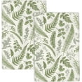 thumbnail image 1 of Sage Green Spring Kitchen Towels 18x26 Inch Vintage Leaf Plant Decor Dish Towels Tropical Botanical Leaves Seasonal Decoration Hand Towels Absorbent Dish Cloths for Home Kitchen Dining Set of 2, 1 of 6