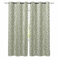 thumbnail image 1 of Sage Green Spring Leaves Blackout Curtains for Bedroom - 84 Inch Long Light Blocking 2 Panels Set, Pastoral Botanical Striped Flowers Thermal Living Room Drapes Grommet Window Curtains 52"x84", 1 of 8