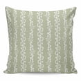 thumbnail image 1 of Sage Green Spring Leaves Pillow Covers 16x16 Inch Decorative Throw Pillow Cover, Pastoral Botanical Striped Flowers Sofa Pillowcases Accent Cushion Case Home Decor Bedroom Living Room, 1 of 6