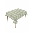 thumbnail image 1 of Sage Green Spring Leaves Table Cloth, Waterproof Tablecloth for Rectangle Tables, Pastoral Botanical Striped Flowers Reusable Washable Fabric Table Cover for Restaurant Kitchen Dining Tables 60"x102", 1 of 9