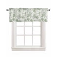 thumbnail image 1 of Sage Green Starfish Kitchen Valances for Windows Farmhouse Linen Window Valance Curtain for Living Room Window Treatment Coastal Nautical Coral Rudder Shell Valance Rod Pocket Topper, 42 x 18 Inch, 1 of 6