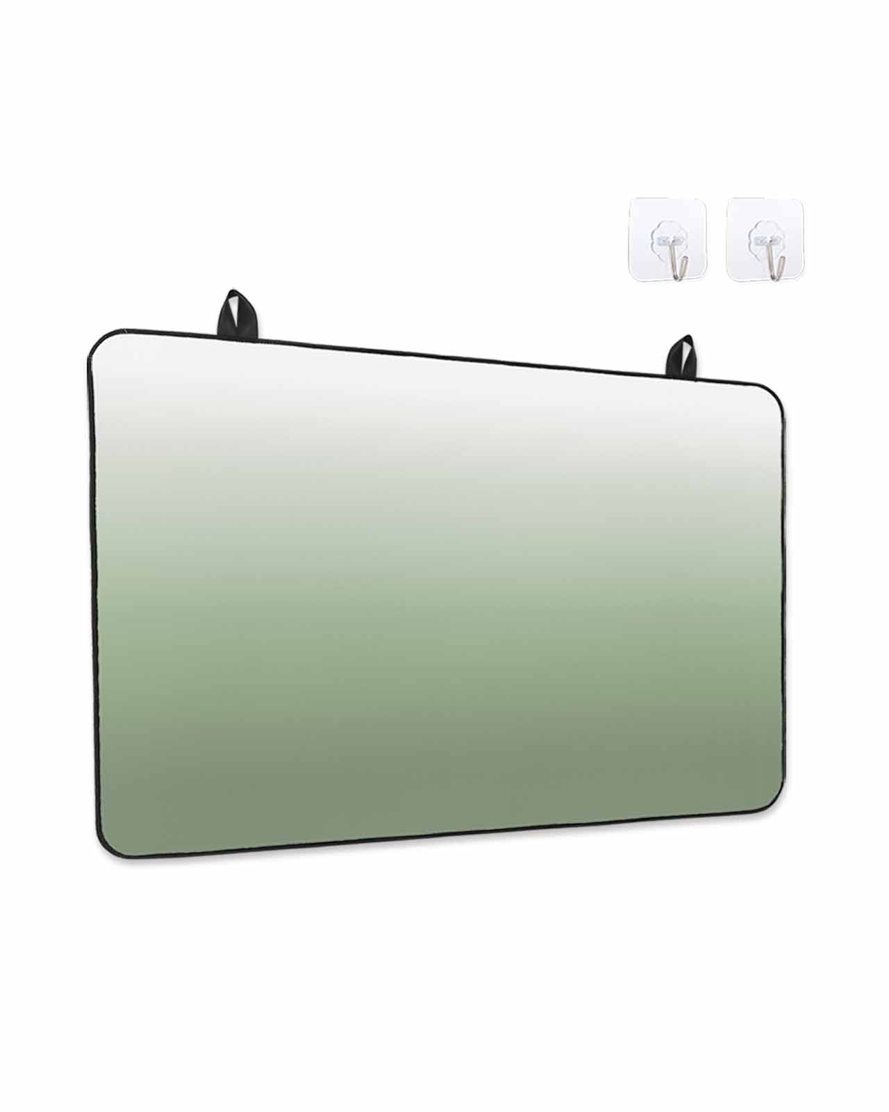 Sage Green Stove Top Covers for Electric Stove, 28'x20'' Green Gradient Ombre Color Glass Ceramic Stove Cover Foldable Rubber Mat Heat Resistant Cooktop Protector for Kitchen