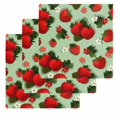 thumbnail image 1 of Sage Green Strawberry Kitchen Dish Towels for Drying Dishes Set of 3, Spring Floral Watercolor Summer Botanical Waffle Weave Microfiber Hand Tea Bathroom Towels Quick Dry & Absorbent Towel 12x12, 1 of 7