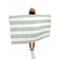 thumbnail image 1 of Sage Green Stripe Beach Towels Oversized Super Absorbent, Modern Simple Geometric White Striped Lightweight Bath Towel Quick Dry Sets For Bathroom/Pool/Rv Camping/Beach Play/Gym Room/Picnic 35"x70", 1 of 8