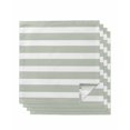 thumbnail image 1 of Sage Green Stripe Cloth Napkins Set of 4 Reusable Dinner Napkins, Modern Simple Geometric White Striped Cocktail Napkin Washable Table Napkins for Wedding/Holiday Party/Baby Shower 20"x20", 1 of 7