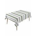 thumbnail image 1 of Sage Green Stripe Table Cloth, Geometric Grey White Vertical Striped Waterproof Tablecloth for Rectangle Tables, Reusable Washable Fabric Table Cover for Restaurant Kitchen Dining Tables 60"x120", 1 of 6