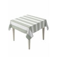 thumbnail image 1 of Sage Green Stripe Table Cloth, Modern Simple Geometric White Striped Waterproof Tablecloth for Square Tables, Reusable Washable Fabric Table Cover for Restaurant Kitchen Dining Tables 60"x60", 1 of 6