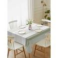 thumbnail image 1 of Sage Green Stripe Tablecloth Rectangle Table Cloth 60x84, Waterproof Tablecloth Outdoor Table Cloth, Modern Rustic Horizontal Green Striped Washable Table Cover for Kitchen Dinning Party, 1 of 8