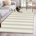 thumbnail image 1 of Sage Green Striped Area Rug 4x6 Washable Rug Non Slip Modern Farmhouse Green Stripes Large Area Rug Indoor Floor Carpet for Entryway Bedroom Kitchen Living Room Home Office Dining Room Nursery, 1 of 8