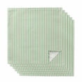 thumbnail image 1 of Sage Green Striped Cloth Napkins, Modern Simple Farmhouse Beige Washable and Reusable Dinner Napkins Set of 6, Table Napkin for Kitchen Party Birthday Wedding Hotel Housewarming 20"x20", 1 of 8