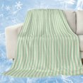 thumbnail image 1 of Sage Green Striped Cooling Blanket, Lightweight Breathable Summer Throw Blanket with Double Sided Cold Effect, Modern Simple Farmhouse Beige Picnic Beach Blankets Bed Sheet for Hot Sleepers 50"x60", 1 of 8