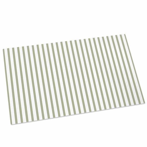 Sage Green Striped Door Mat 16x24 Inch Modern Stripes Farmhouse Rustic Simple Entryway Rug with Non-Slip Rubber, Front Door Mat Indoor Floor Mats for Living Room Bathroom Bedroom Home Office