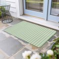 thumbnail image 1 of Sage Green Striped Door Mat Indoor Outdoor, Modern Simple Farmhouse Beige Non Slip Welcome Mat with Rubber Backing, Absorbent Fabric Front Door Mats Entryway Rug for Home Patio Entrance 18"x30", 1 of 9