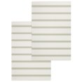thumbnail image 1 of Sage Green Striped Kitchen Dish Towels for Drying Dishes Set of 2, Rustic Green Stripe Modern Art Beige Waffle Weave Microfiber Hand Tea Bathroom Towels Quick Dry & Absorbent Towel 15.7x23.6, 1 of 7