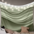 thumbnail image 1 of Sage Green Striped Large Tapestry for Bedroom Wall Hanging Tapestry,Modern Abstract Art Wave Moire Gradient Ceiling Backdrop Tapestries Poster Blanket Wall Decor for Teens Room Living Room 86" x 104", 1 of 8