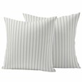 thumbnail image 1 of Sage Green Striped Outdoor Pillow Covers, Waterproof Decorative Throw Pillowcases Set of 2, Sage Green White Stripes Farmhouse Couch Cushion Cases with Zipper for Outside Patio Garden Sofa 20"x20", 1 of 9