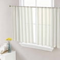thumbnail image 1 of Sage Green Striped Semi Sheer Curtains 54 Inch Length 2 Panels Set, Modern Farmhouse Green Stripes Sheer Kitchen Curtain Privacy Voile Window Curtain for Living Room Bedroom Rod Pocket Drapes, 1 of 7