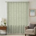 thumbnail image 1 of Sage Green Striped Sheer Curtains 54 Inches Long, Modern Abstract Art Geometric Stripes Light Filering Curtains, Breathable Simi Curtain Privacy Drapes for Kitchen Bathroom Small Window Treatment, 1 of 9
