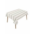 thumbnail image 1 of Sage Green Striped Table Cloth, Rustic Green Stripe Modern Art Beige Waterproof Tablecloth for Rectangle Tables, Reusable Washable Fabric Table Cover for Restaurant Kitchen Dining Tables 60"x102", 1 of 6
