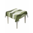 thumbnail image 1 of Sage Green Stripes Table Cloth, Retro Farmhouse Abstract Ripple Waterproof Tablecloth for Square Tables, Reusable Washable Fabric Table Cover for Restaurant Kitchen Dining Tables 60"x60", 1 of 6