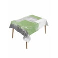 thumbnail image 1 of Sage Green Table Cloth 52x70 Inch Rectangle, Gray Graffiti Color Blocks Abstract Art Geometric Waterproof Tablecloth Washable Table Cover for Party Picnic Dinner Decor, 1 of 9